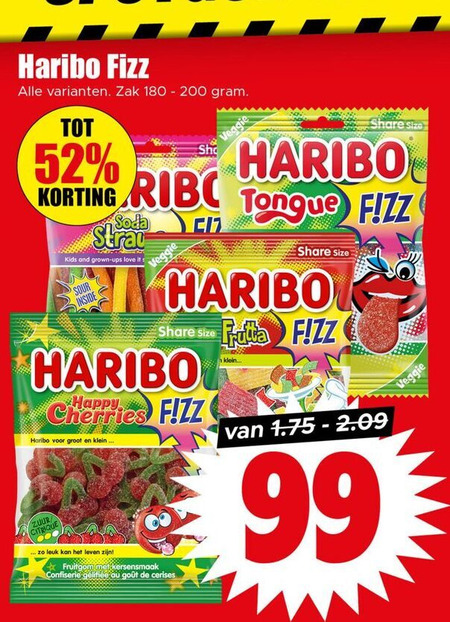 Haribo   snoep folder aanbieding bij  Dirk - details