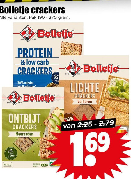 Bolletje   crackers folder aanbieding bij  Dirk - details