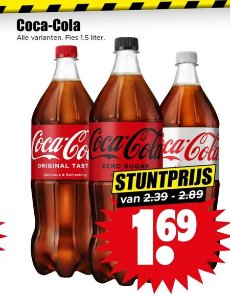Coca-Cola   cola folder aanbieding bij  Dirk - details