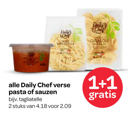 Daily Chef   tagliatelle, pasta folder aanbieding bij  Spar - details