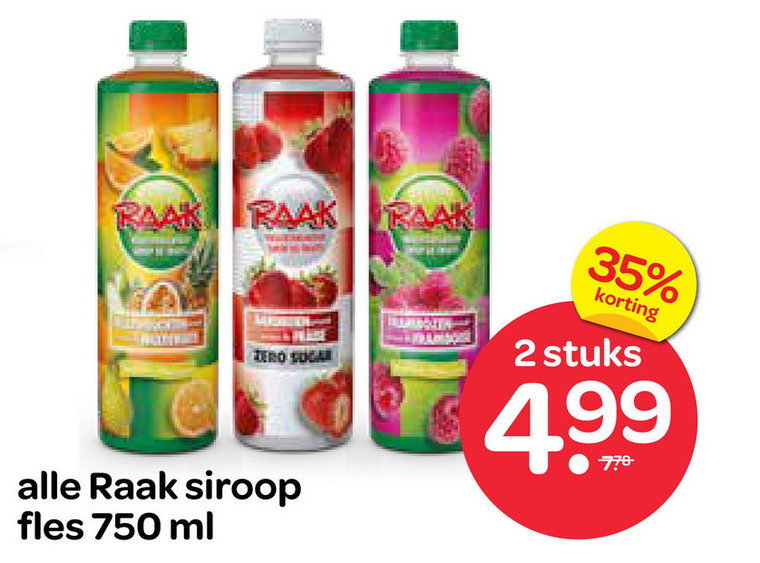Raak   limonadesiroop folder aanbieding bij  Spar - details