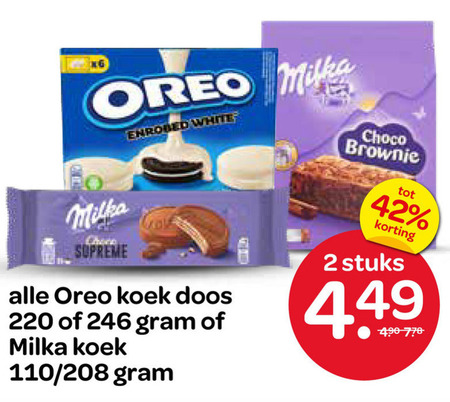 Oreo   biscuits folder aanbieding bij  Spar - details