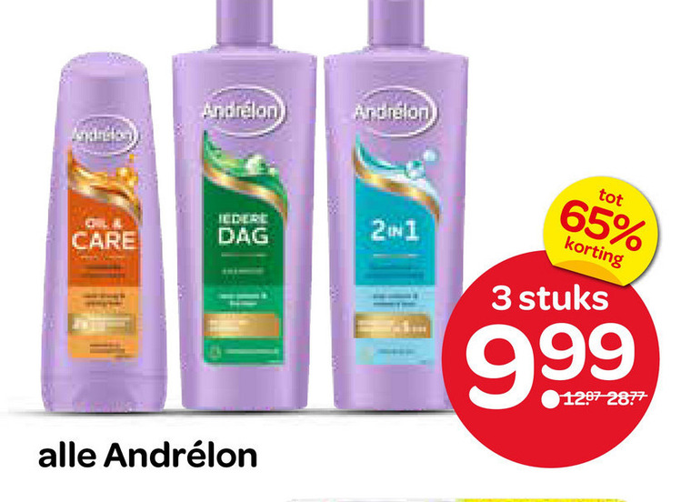 Andrelon   conditioner, shampoo folder aanbieding bij  Spar - details