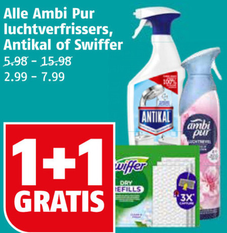 Ambi Pur   luchtverfrisser, kalkaanslagreiniger folder aanbieding bij  Poiesz - details