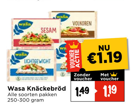 Wasa   knackebrod folder aanbieding bij  Vomar - details