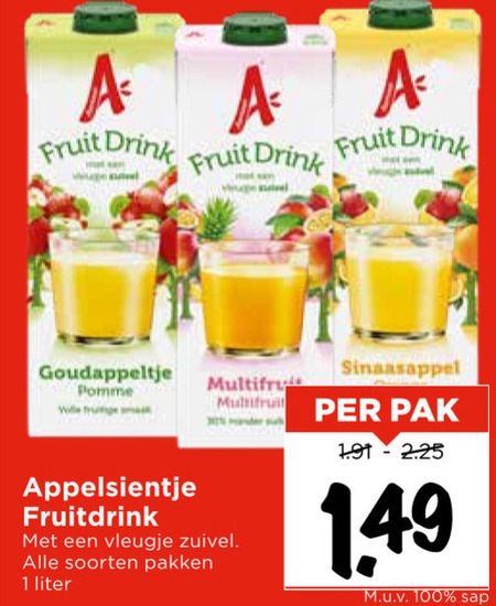 Appelsientje   fruitdrank folder aanbieding bij  Vomar - details