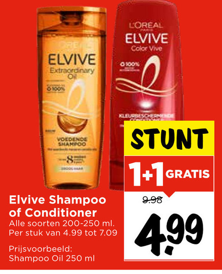 Elvive   conditioner, shampoo folder aanbieding bij  Vomar - details