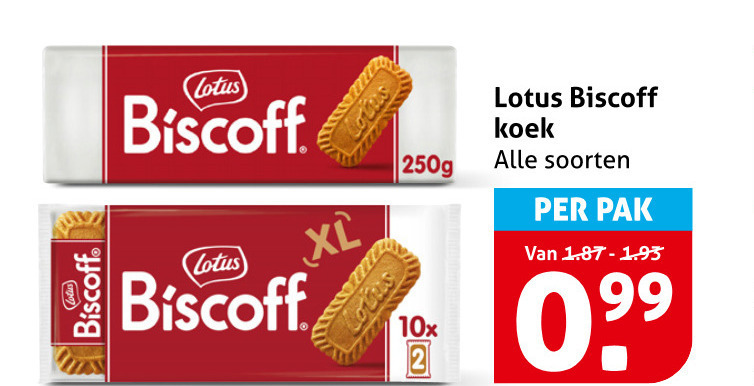Lotus   biscuits folder aanbieding bij  Hoogvliet - details