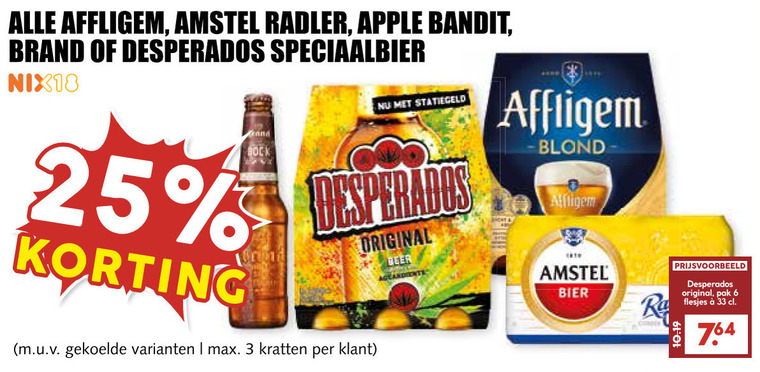 Amstel   radler bier, speciaalbier folder aanbieding bij  MCD Supermarkt Basis - details