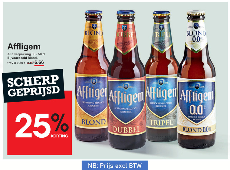 Affligem   speciaalbier folder aanbieding bij  Sligro - details