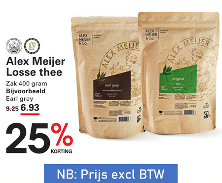 Alex Meijer   thee folder aanbieding bij  Sligro - details