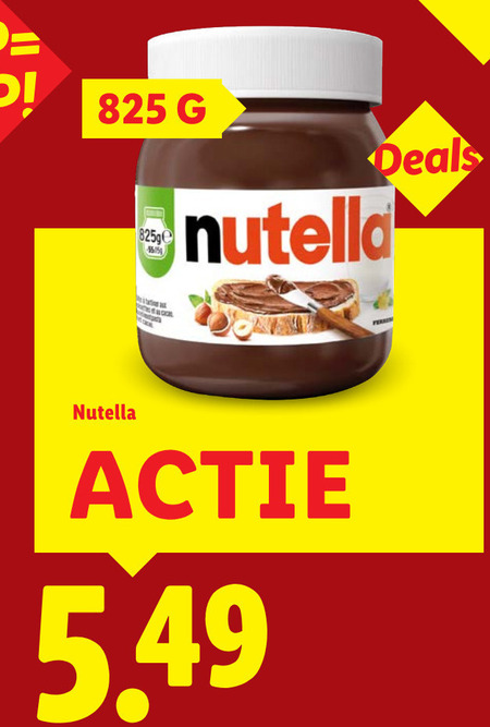 Nutella   hazelnootpasta folder aanbieding bij  Lidl - details