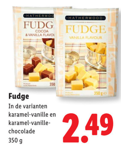Hatherwood   fudge folder aanbieding bij  Lidl - details