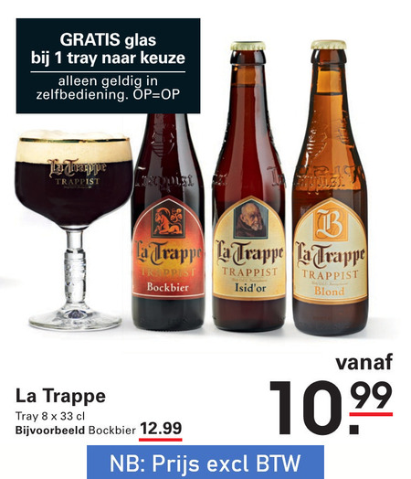 La Trappe   speciaalbier folder aanbieding bij  Sligro - details