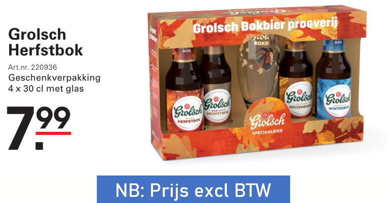 Grolsch   bokbier folder aanbieding bij  Sligro - details