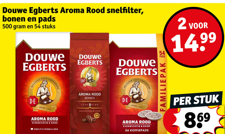Douwe Egberts   koffiebonen, koffiepad folder aanbieding bij  Kruidvat - details