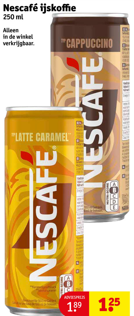 Nescafe   ijskoffie folder aanbieding bij  Kruidvat - details