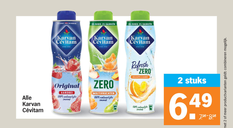 Karvan Cevitam   limonadesiroop folder aanbieding bij  Albert&nbsp;Heijn - details