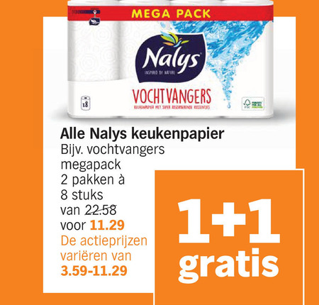 Nalys   keukenpapier folder aanbieding bij  Albert&nbsp;Heijn - details