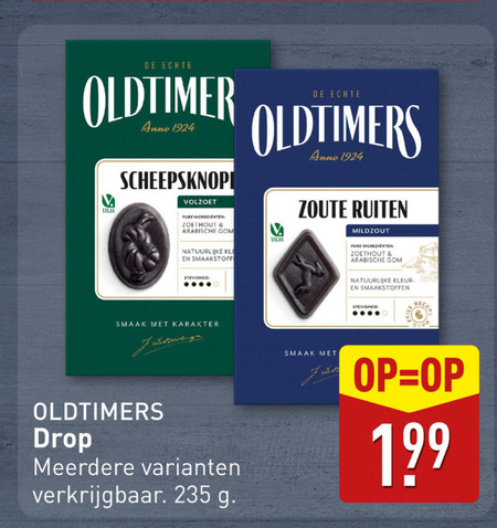 Oldtimers   drop folder aanbieding bij  Aldi - details