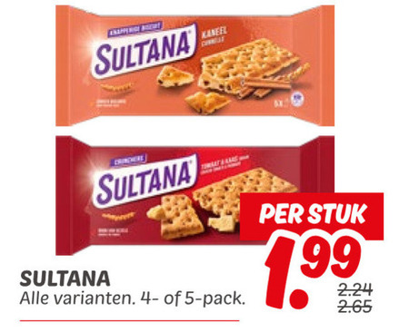 Sultana   fruitbiscuit folder aanbieding bij  Dekamarkt - details