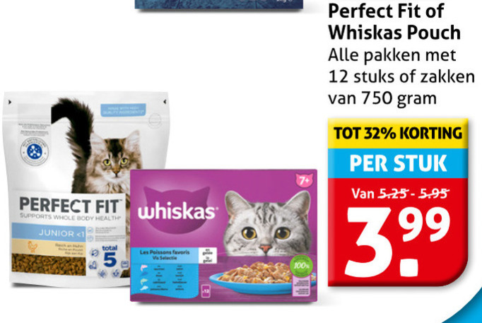 Whiskas   kattenvoer folder aanbieding bij  Hoogvliet - details