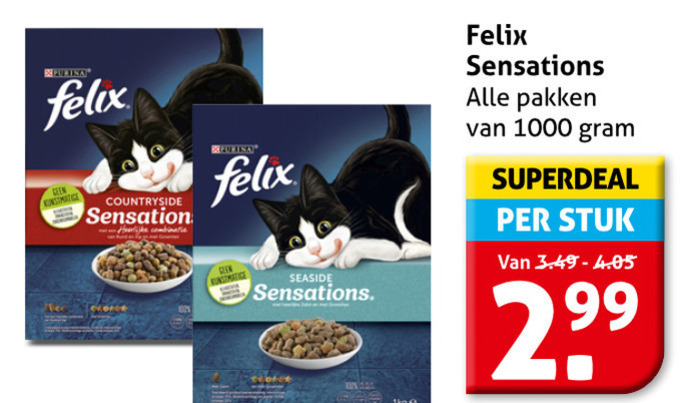 Felix   kattenvoer folder aanbieding bij  Hoogvliet - details