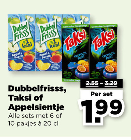 Appelsientje   fruitdrank folder aanbieding bij  Plus - details