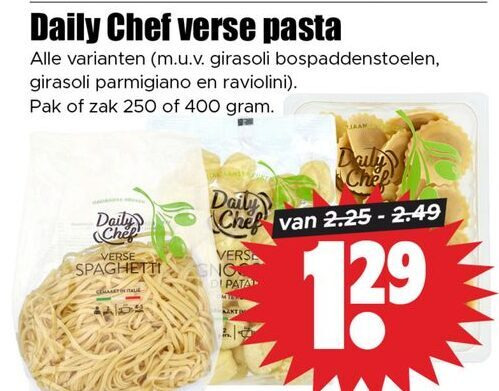 Daily Chef   spaghetti, pasta folder aanbieding bij  Dirk - details