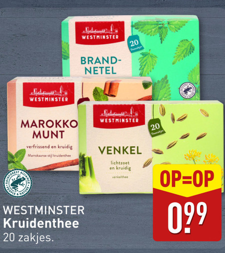 Westminster   thee folder aanbieding bij  Aldi - details