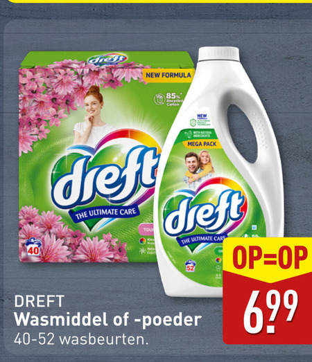 Dreft   wasmiddel folder aanbieding bij  Aldi - details