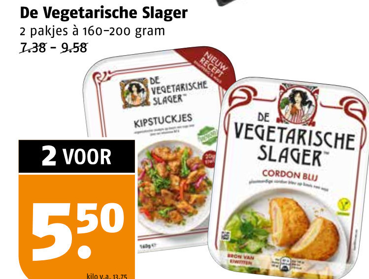 De vegetarische Slager   vegetarisch folder aanbieding bij  Poiesz - details