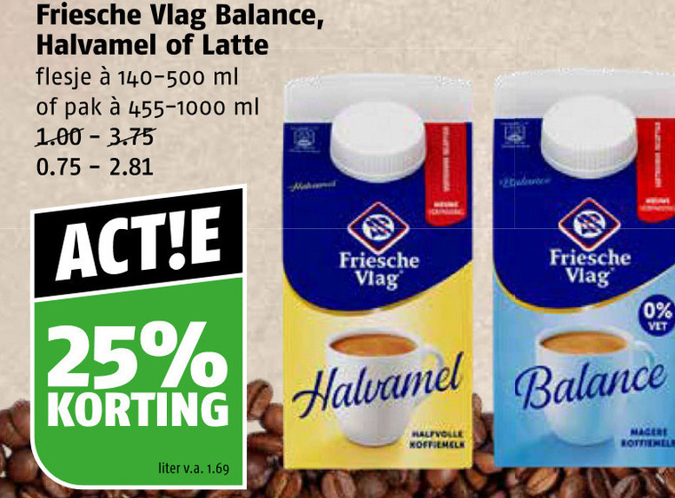 Friesche Vlag   koffiemelk folder aanbieding bij  Poiesz - details