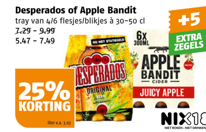 Apple bandit   speciaalbier, appelcider folder aanbieding bij  Poiesz - details