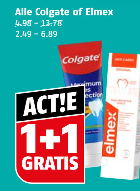 Elmex   tandpasta folder aanbieding bij  Poiesz - details