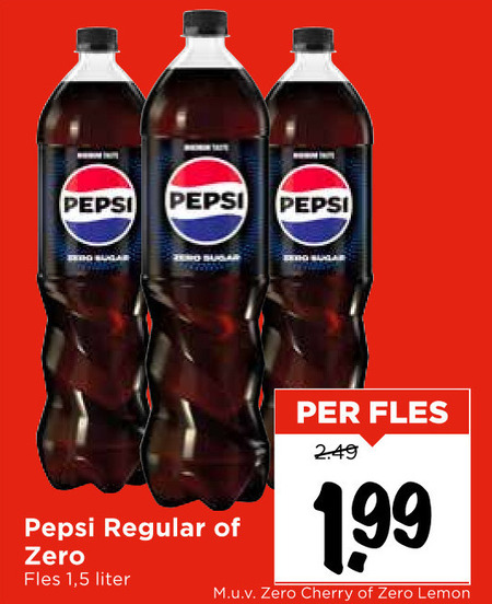 Pepsi   cola folder aanbieding bij  Vomar - details
