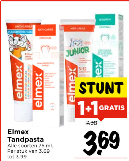 Elmex   tandpasta folder aanbieding bij  Vomar - details
