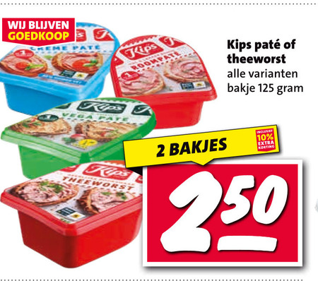 Kips   theeworst, pate folder aanbieding bij  Nettorama - details