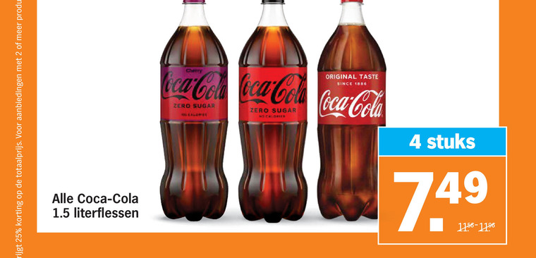 Coca-Cola   cola folder aanbieding bij  Albert&nbsp;Heijn - details