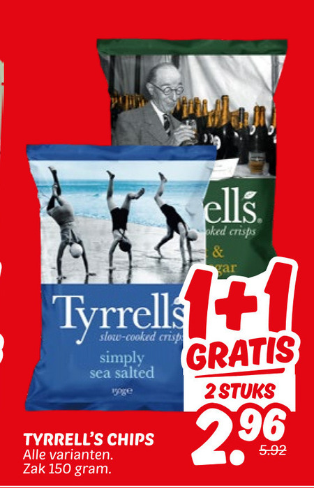 Tyrells   chips folder aanbieding bij  Dekamarkt - details