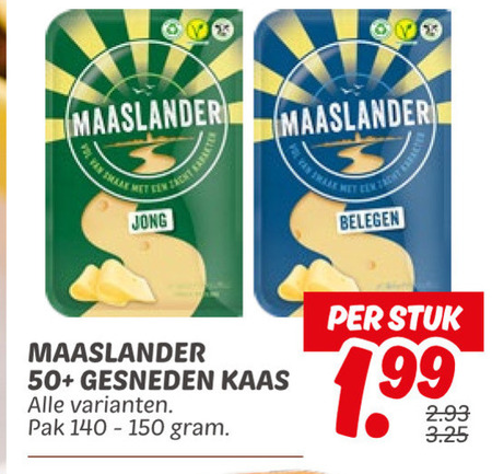 Maaslander   kaasplakken folder aanbieding bij  Dekamarkt - details