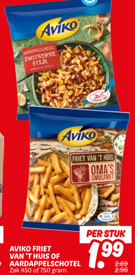 Aviko   patat folder aanbieding bij  Dekamarkt - details
