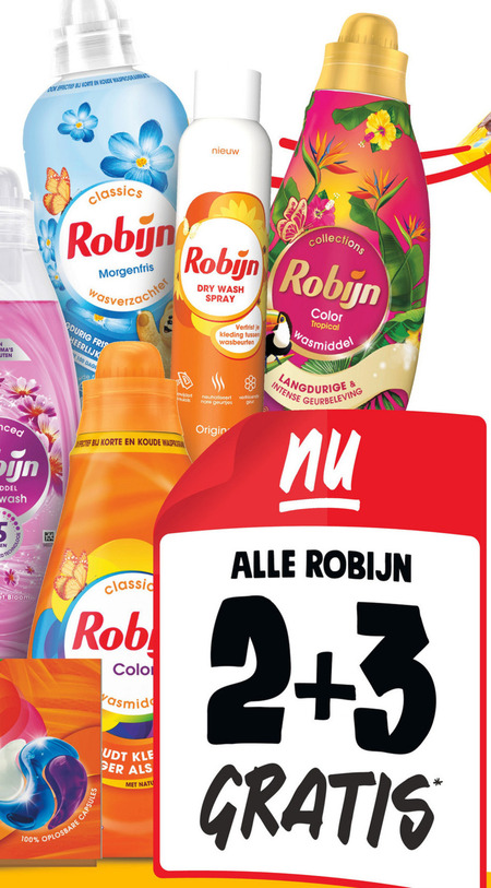 Robijn   wasverzachter, wasmiddel folder aanbieding bij  Jumbo - details