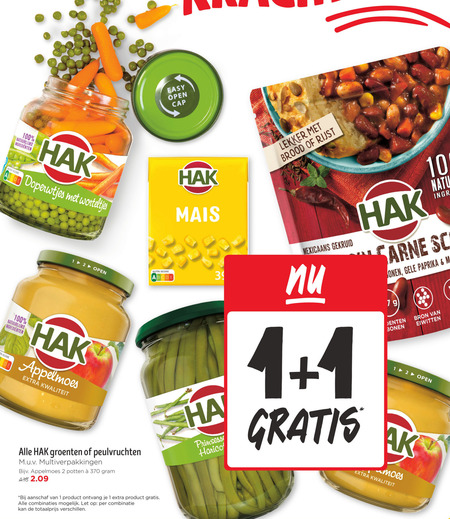 Hak   groenteconserven, bonen folder aanbieding bij  Jumbo - details