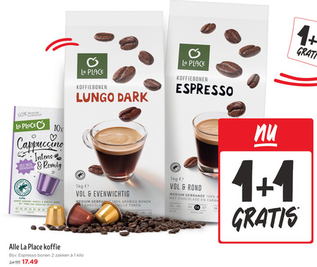 La Place   koffiebonen, koffie folder aanbieding bij  Jumbo - details