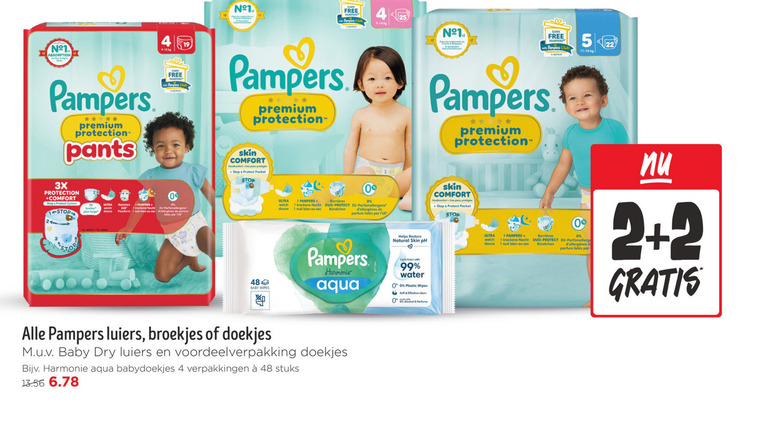 Pampers   billendoekjes, luierbroekjes folder aanbieding bij  Jumbo - details