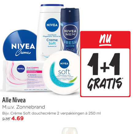 Nivea   douchegel, dagcreme folder aanbieding bij  Jumbo - details