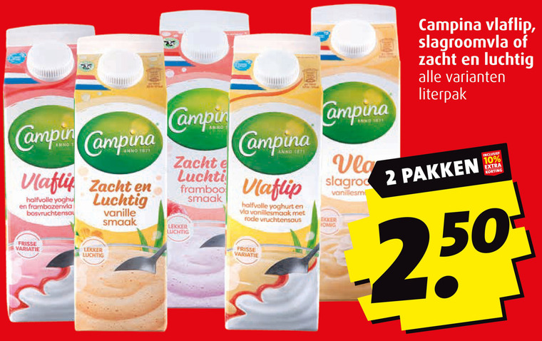 Campina   vla folder aanbieding bij  Boni - details