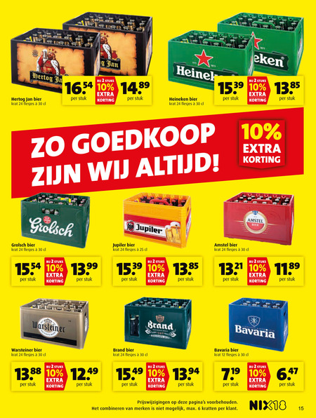 Bavaria   krat bier folder aanbieding bij  Boni - details