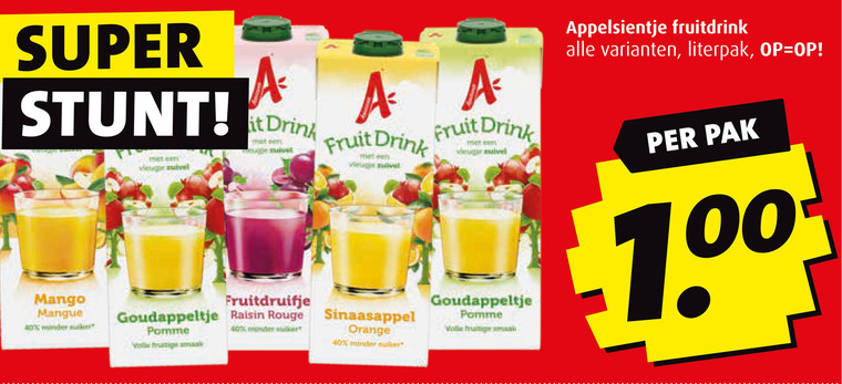 Appelsientje   fruitdrank folder aanbieding bij  Boni - details